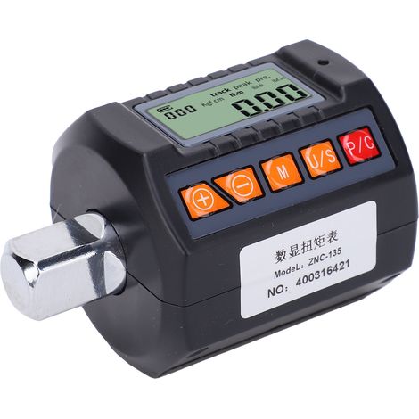 Digitaler Drehmomentschlüssel mit Adapter, 13,5–135 Nm, Digitalanzeige, Antriebsgrößen 1/2", 3/8" und 1/4". (1/5)