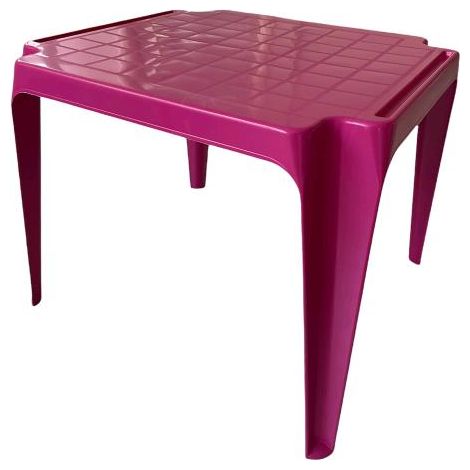 Tavolo Tavolino da gioco per Bambino Colore VIOLA in Polipropilene Impilabile (1/5)
