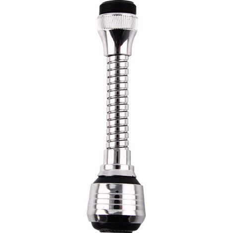 Strahlregler, Strahlregler für Duschköpfe in Schwarzchrom, Strahlregler für Küchenarmaturen, Zubehör für Küchenarmaturen, kompatibel mit Durchmessern von 22 mm.