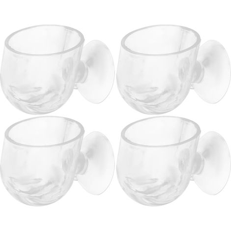 Stück Acryl Aquarium Pflanzgefäße mit Saugnäpfen Transparent