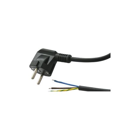 Cable Alimentacion SCHUKO Macho 3x1,5mm NEGRO 1,8metros (1/2)