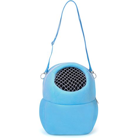 1 Sac de transport, Matériau pelucheux, Fermeture éclair, Sangle réglable, Pour rongeurs et hérissons (1/5)