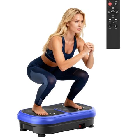 Plateforme Vibrante 200W, 120 Niveaux, Télécommande, Portée 120 kg - Plaque Vibrante Fitness pour Perte de Poids, Raffermissement Musculaire et Récupération - Idéal pour Maison (1/5)