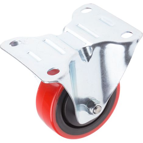 Roulettes industrielles Fixe RS PRO, Diam 80mm, 90kg ( Prix pour 1 ) (1/2)