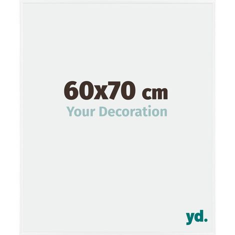 yd. - Cadre photo 60x70 - Blanc Brillant - Plastique - Evry