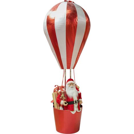 Mongolfiera musicale di babbo natale, altezza 300 cm, alimentata a batterie - Feeric lights & christmas (1/3)