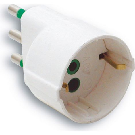 5PZ ADATTATORE SEMPLICE 2P+T spina 16A/ presa schuko