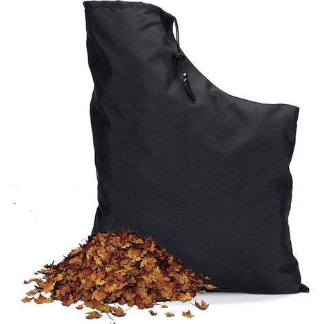 3pcs Sac Aspirateur de Souffleur Feuilles, Sac de Rangement pour Souffleur de Feuilles, Noir Sac pour Aspirateur Souffleur, Sac de Collecte pour Feuilles de Jardin, Sac Collection Feuilles 40x60cm (1/5)