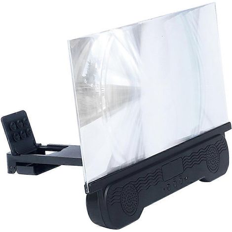 Amplificateur d'écran HD 14 pouces avec haut-parleur sans fil et support de téléphone pliable pour une expérience visuelle améliorée lors du visionnage de films, de vidéos et de jeux. (1/5)