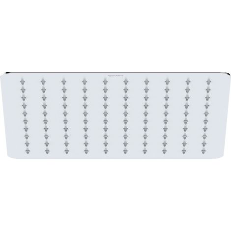 Cabezal de ducha Duravit universal, acero inoxidable, con chorro tipo Lluvian, cuadrada (300 mm), ajustable en ángulo, cromo (1/3)