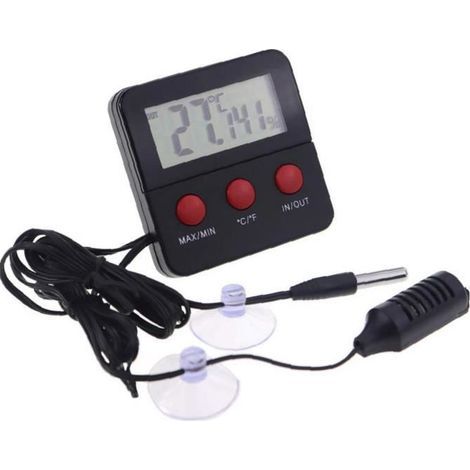 Reptil Thermometer Hygrometer Humidity Sensor Temperature Humidity Digital Gauge for Incubator Terrariums Tank Terrariums