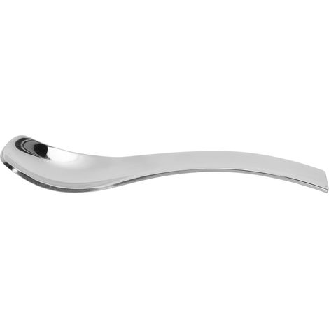 Cuillère à café en acier inoxydable, cuillère à glace, cuillère à café avec manche de polissage, pour la maison et le restaurant (1/5)