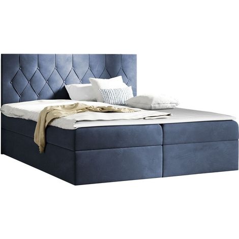 Lit boxspring Hortulus, Mikrofaza 12, Unique, Continental, 120x200, Tissu, Disponible, 127x208x103cm (1/5)