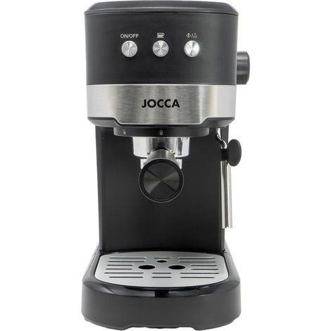 Jocca, Macchina per Caffè Espresso 20 bar, 1100W, Serbatoio 1,25L, Vaporizzatore, Portafiltro Doppia Uscita