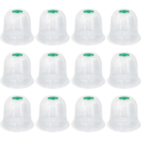 12 Cloche De Potager,Pvc Transparent,évent Réglable,Jardinage Semis