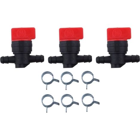 Soupape d’arrêt de carburant en ligne 1/4" pour tondeuses et moteurs, remplace 493960 494768 AM36141 AM107340 54-3150 1-603770, accessoire de sécurité essentiel
