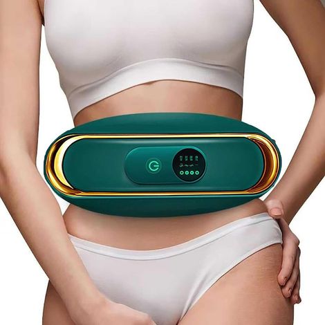 Masseur abdominal électrique USB avec 3 modes de massage pour brûler les graisses et soulager les douleurs lombaires et des épaules, ceinture portable pour le dos, les hanches et les jambes-AquaForge