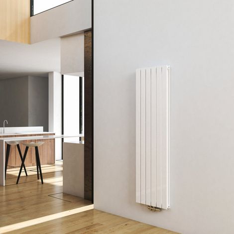 AICA Sanitär Design Heizkörper 1600x450mm Paneelheizkörper Flachheizkörper Mittelanschluss Doppellagig Weiß 1545W (1/5)