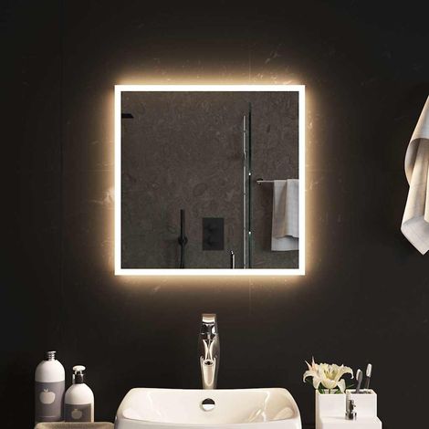 vidaXL Espejo de baño con LED 50x50 cm (1/5)