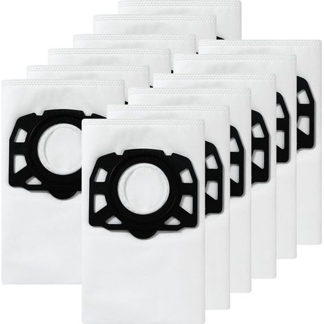 Sacs pour aspirateur compatibles avec les modèles Kärcher WD4, WD5, MV4, MV5, MV6, WD5 Premium et WD6 pièces et accessoires pour aspirateur lot de 12 (1/5)