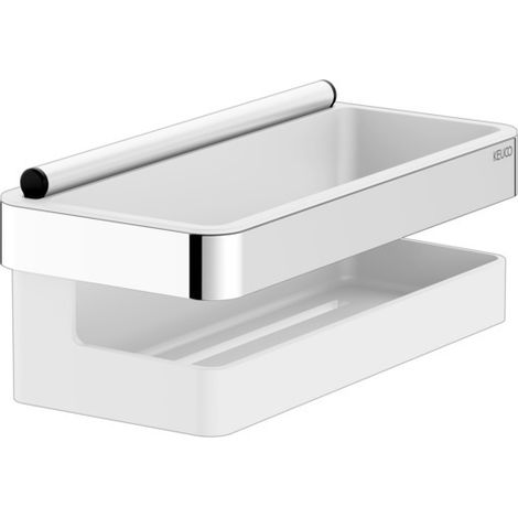 KEUCO COLLECTION MOLL Duschablage mit Glasabzieher, verdeckte