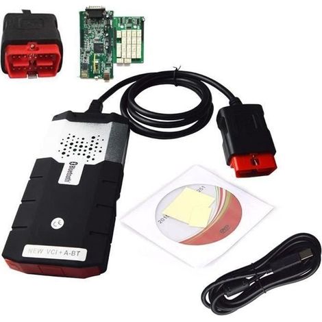 Outil de diagnostic CDP PRO 2015R3 avec Bluetooth DS et activation OBD2 pour BMW 150e (2018), noir, 24 x 16 x 5 cm, T02BD (1/4)