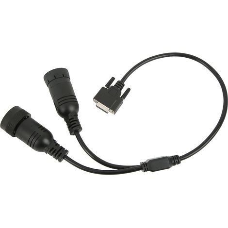 Câble adaptateur diagnostic 14Pin vers 9Pin 457-6114, caoutchouc ABS souple, haute flexibilité pour ET3 OBD2 317-7485 (1/5)