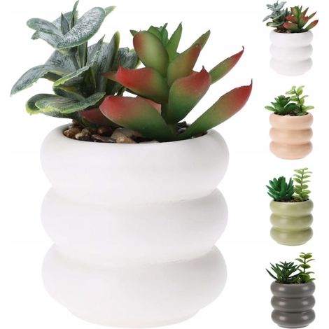 Plante artificielle en pot céramique 14 cm