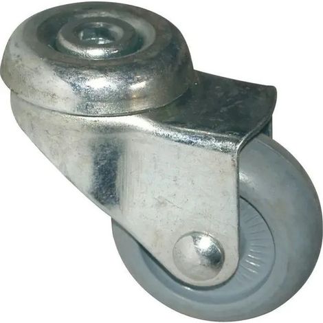 Mola diametro 32 mm, con occhiello, in gomma grigia. grigia