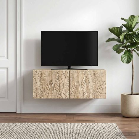 Wandmontierter TV-Schrank 98 x 41 x 30 cm Sonoma-Eiche (1/5)