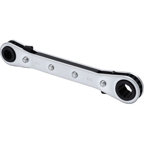 Clé à cliquet 7 mm et 9 mm, 12 pans, double extrémité, réversible, cliquet à 25 degrés pour la réparation et l'entretien mécanique automobile, tête droite 7-9 mm. (1/5)
