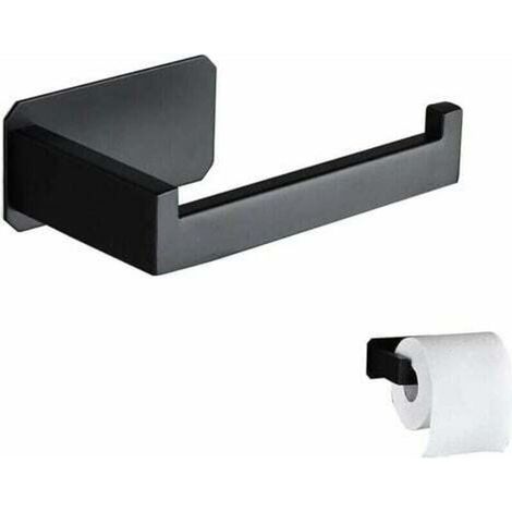Devidoir Papier Toilette Acier Inoxydable Derouleur Papier Toilette Mural Original Sans Percage Noir Porte Papier Toilette Adhesif 3M Pour Decoration Salle de Bain WC Accessoire Cuisine (1/5)
