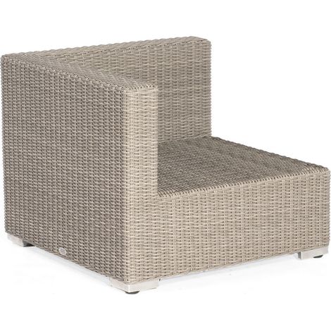 Sonnenpartner Lounge-Eckmodul Residence Aluminium mit Polyrattan stone-grey inklusive Kissen Lounges