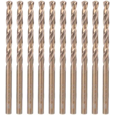 10pcs Forets Hélicoïdaux En Acier Haute Vitesse Forets Hss Outil De Forage Pour Acier Inoxydable Plaque De Fer Bois (25mm) (1/5)