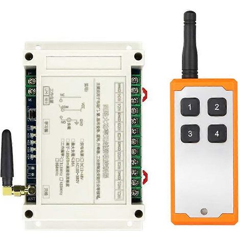 Interrupteur de porte de garage 4 canaux 30 A avec télécommande 12-48 V CC, relais et contrôleur d'équipement de levage avec émetteur 315 MHz (1/5)
