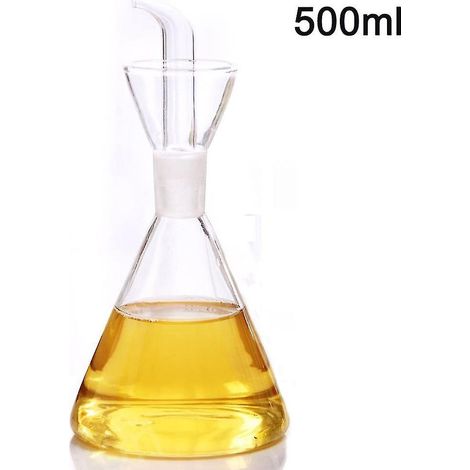 Distributeur d'huile d'olive en verre borosilicate triangulaire de 125 ml - 500 ml (1/5)