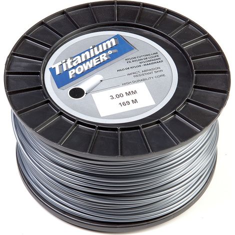 Fil débroussailleuse Rond 3 mm x 169 m Titanium Power