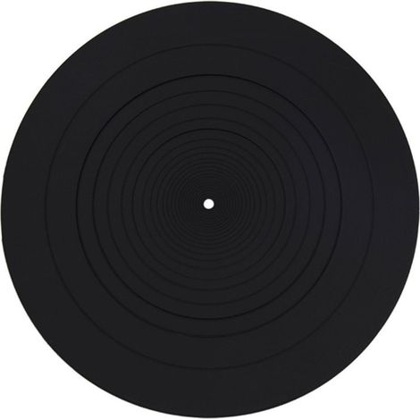 12" Rubber Silicone Turntable Mat for All LP Vinyl Turntables (1/4)