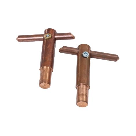 Braccio elettrodo CU inclusi elettrodi Ø 12mm, lunghezza 125mm