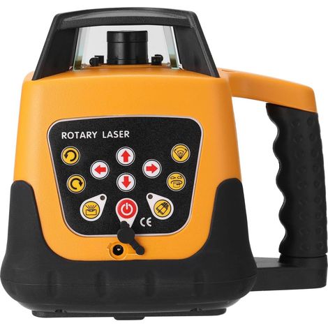 Livella laser rotante, autolivellante, portata 500 m, rotazione a 360°, livellamento automatico, telecomando con occhiali di sicurezza e custodia. (Multicolore) (1/5)