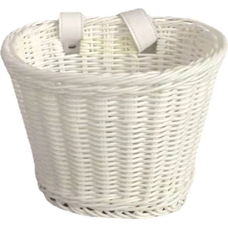 Panier de vélo tissé à la main, grande capacité, robuste, facile à installer, à fixer sur le guidon. (1/5)