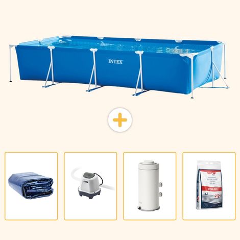 Intex Piscine Tubulaire Rectangulaire - 450x220x84 cm - 5-pièces S155 (1/5)