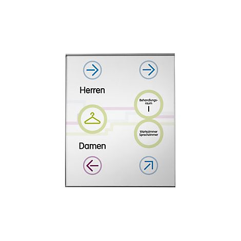 Letrero para indicar el camino GLASGOW™  DIN A4 vertical  H x A