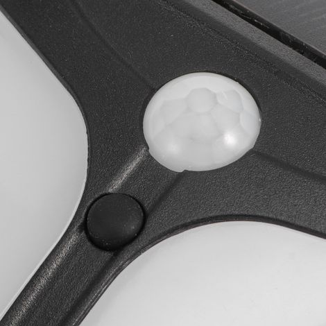 Lampe d'alarme solaire étanche à détection de présence humaine pour jardin, ferme, entrepôt, clôture. (1/5)
