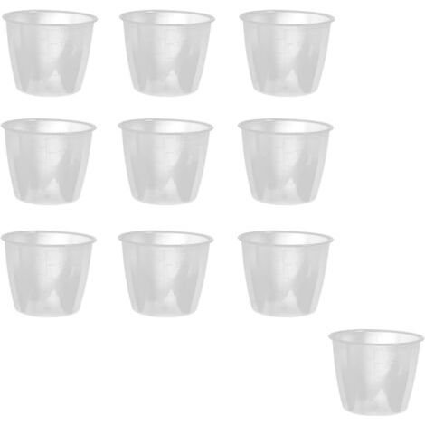 10 pièces Tasse À Mesurer De Cuisson Précise, Mesurer tasse à mesurer pour cuiseur à riz, tasse à mesurer de riz transparent en plastique, Tasse À Mesurer De Cuisine,160 ml (1/5)