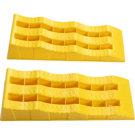 Rampes de nivellement RV, conception robuste, surface antidérapante, Paire (1/2)