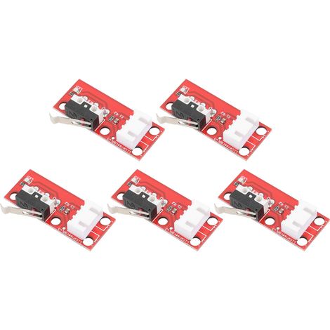 Mechanischer Endschalter mit 3-poligem, 70 cm langem Kabel (Druckzubehör für Endschalter von 3D-Druckern) – Rot (1/5)