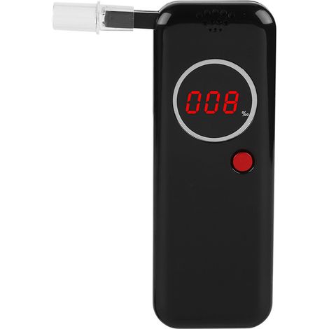 éthylotest numérique miniature à rétroéclairage LCD rouge, détecteur d'alcool professionnel pour la police (1/5)