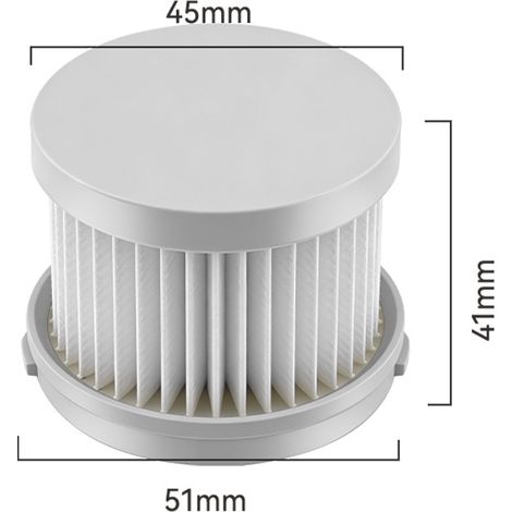 Suitable for accessories, filter cartridges, consumables MJCMY02DY, filter wool and HEPA filter of the Xiaomi Mijia Mite Remover 2 mite vacuum cleaner. (1/4)