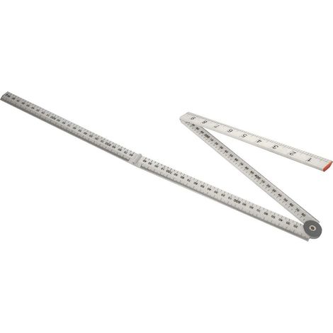 Faithfull Folding Rule White ABS Plastic 1m / 39in FAIRULEFOLDW (1/3)
